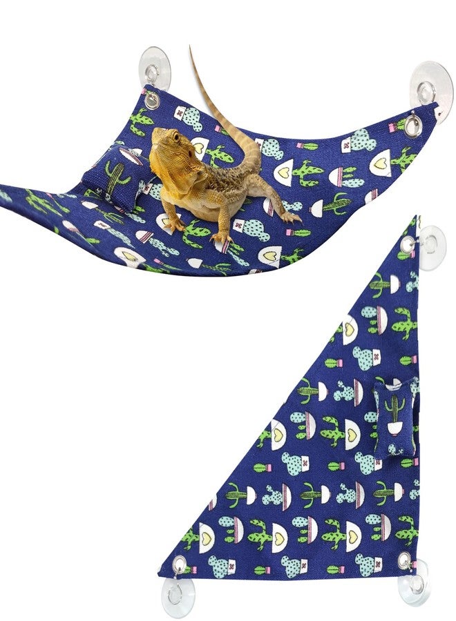 Yulaexie 2 PCS Lizard Hammock Reptile Bed Bearded Dragon Tank Accessories for Lizards, Gecko, Lguana Bearded… - Image 1